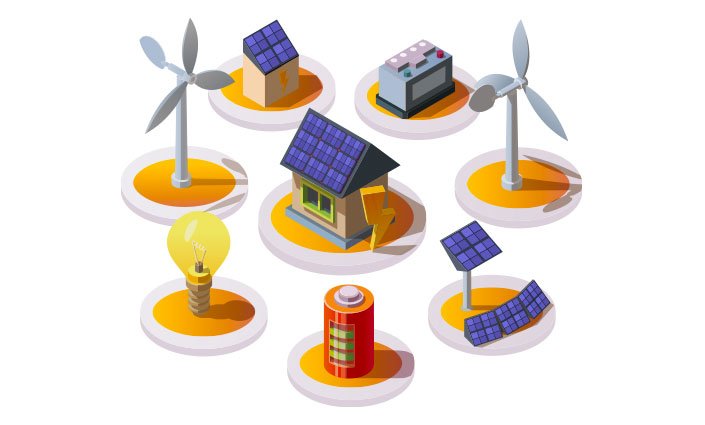 Hybrid Solar Illustration